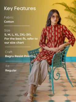 Aarti Block Printed Cotton Kurta