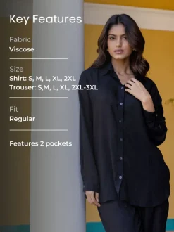 Aarya Black Co-ord Set of 2