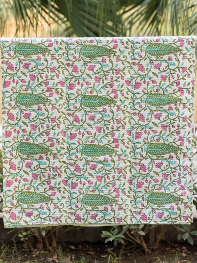 Aayat Waffle Cotton Bath Towel