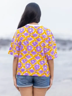 Advaya Hand Block Printed T-shirt