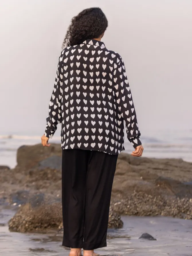 Adya Black Modal Shirt