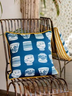 Aizome Cotton Cushion Cover - 16 Inch