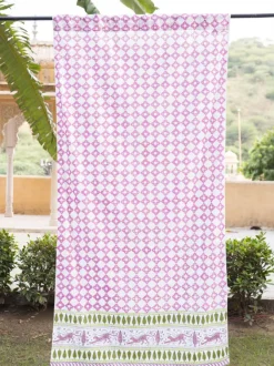 Alpana Hand Block Printed Cotton Curtain
