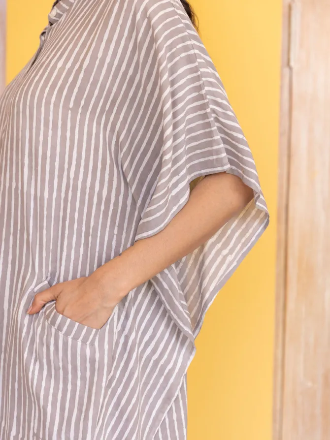 Ambika Grey Modal Shirt Dress