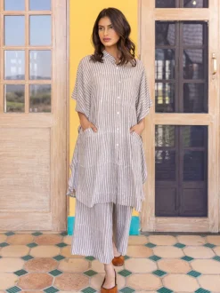 Ambika Grey Modal Shirt Dress