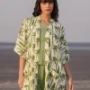 Amore Block Printed Kimono Jacket