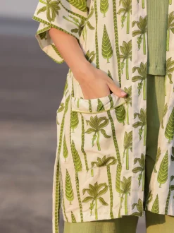 Amore Block Printed Kimono Jacket