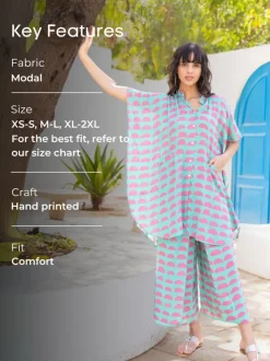 Annie Modal Kaftan Shirt Dress