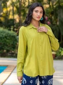 Aparajita Indigo Slub Co-ord Set of 2