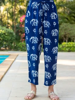 Aparajita Indigo Slub Co-ord Set of 2