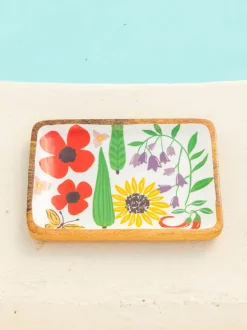April Wooden Platter