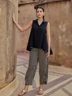Argan Sleeveless Asymmetrical Top