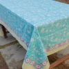 Aster Block Print Cotton Table Cover