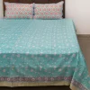 Aster Hand Block Printed Cotton Bed Sheet