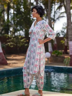 Atrani Block Printed Cotton Kurta