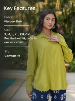 Bali Green Slub Shirt