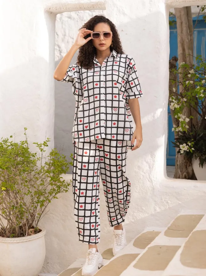Bella Block Printed Cotton Co-ord Set of 2