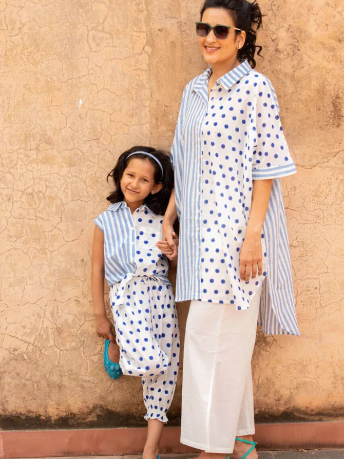 Bella Oversized Asymmetrical Cotton Long Shirt