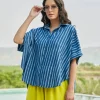 Biru Poncho Shirt