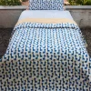 Blue Giraffe Organic Cotton Quilt