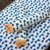 Blue Giraffe Organic Cotton Infant Bolster Cover - Set of 2