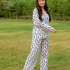 Blue Giraffe Soft Cotton Pyjama Set