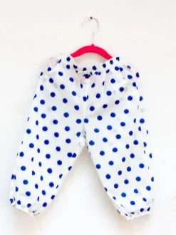 Blue Polka Organic Cotton Comfort Pants