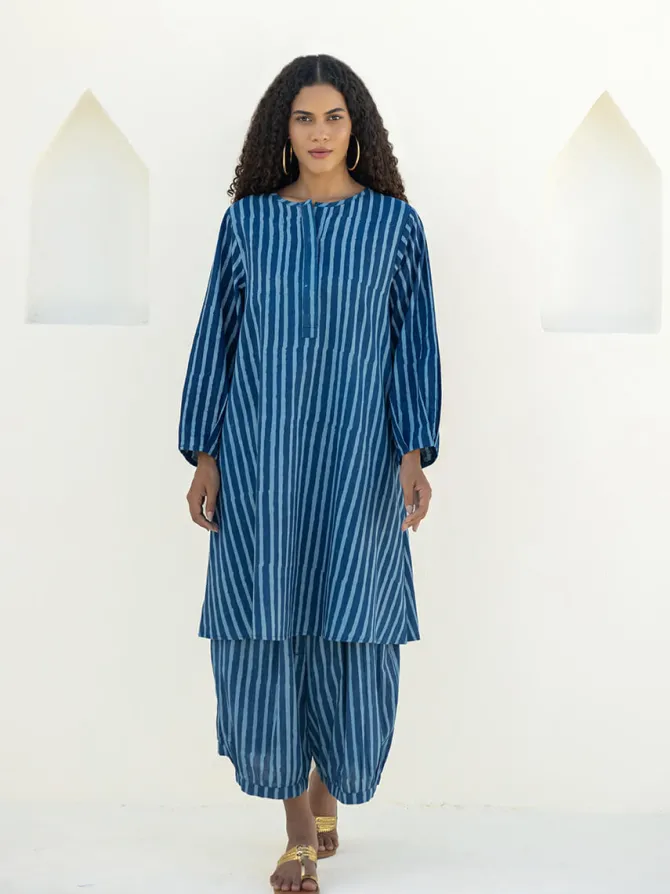 Blue Stripes Aladdin Pants