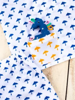 Blue Umbrella Organic Cotton Block Printed Angrakha Set