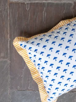 Blue Umbrella Organic Cotton Infant Pillow Cover