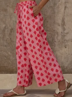 Boundless Heart Cotton Palazzo Pants