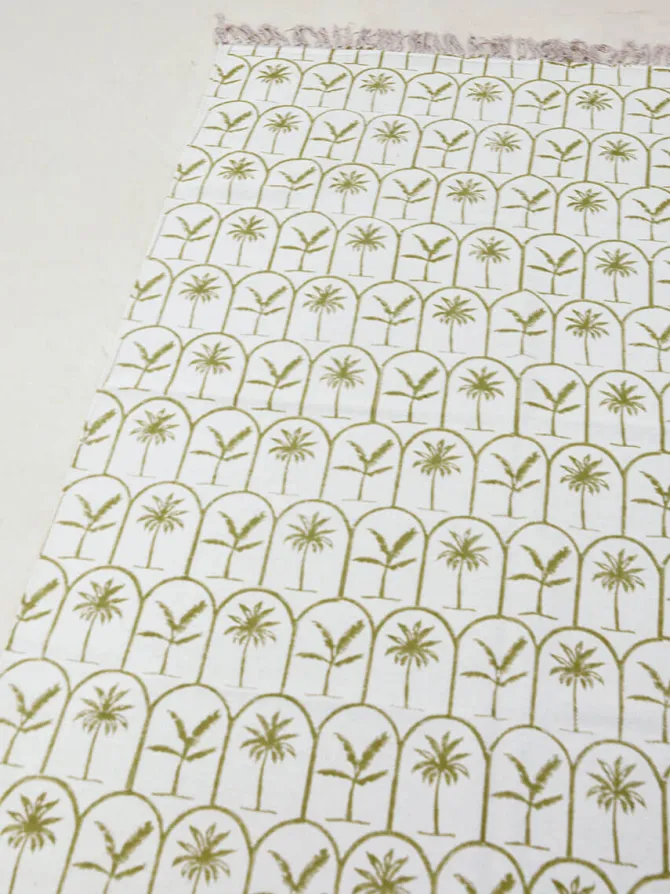 Camel Trail Cotton Dhurrie Rug