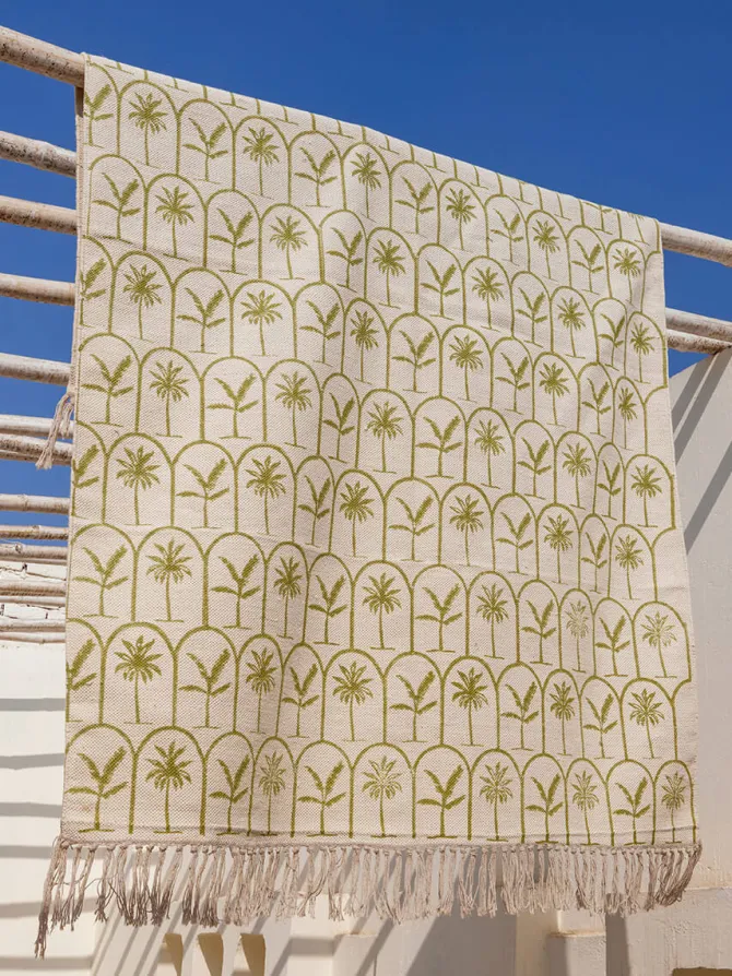 Camel Trail Cotton Dhurrie Rug