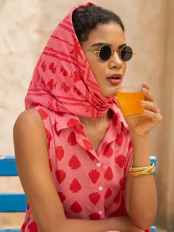 Casino Hand Sequined Modal Scarf