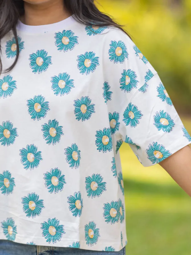 Chakra Hand Block Printed T-shirt
