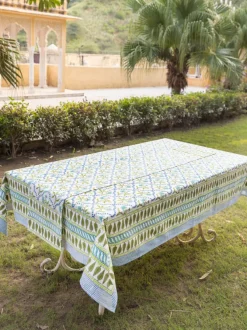 Chameli Block Printed Cotton Table Cover