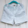 Checkmate Grey Block Printed Cotton Shorts