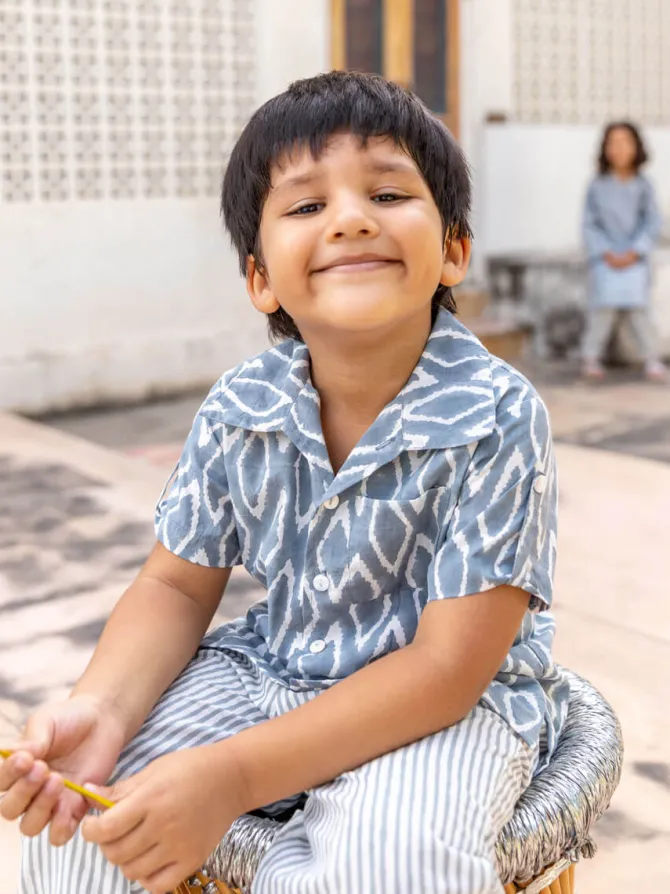 Cookie Organic Cotton Shirt for Boys
