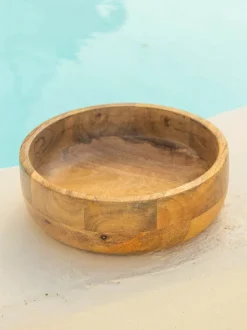 Dahlia Wooden Bowl