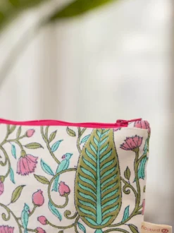 Dilbar Pine Cotton Travel Pouch