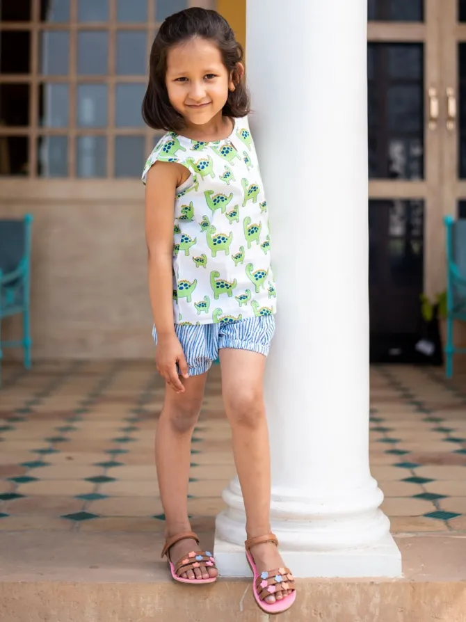 Dino Organic Cotton Top & Shorts Set