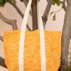 Dippy Egg Hand Block Printed Tote Bag