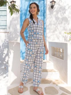 Eleanor Hand Block Printed Co-ord Set of 2