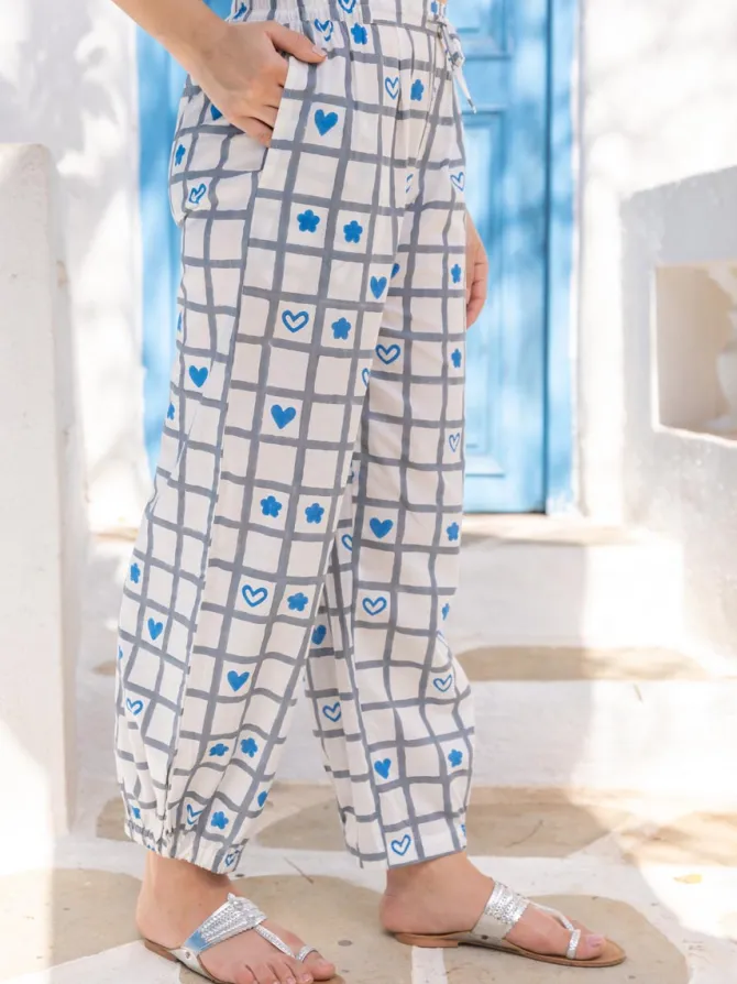 Eleanor Hand Block Printed Co-ord Set of 2