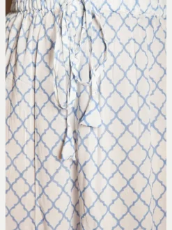 Falgun Cotton Rayon Hand Block Printed Long Kurta