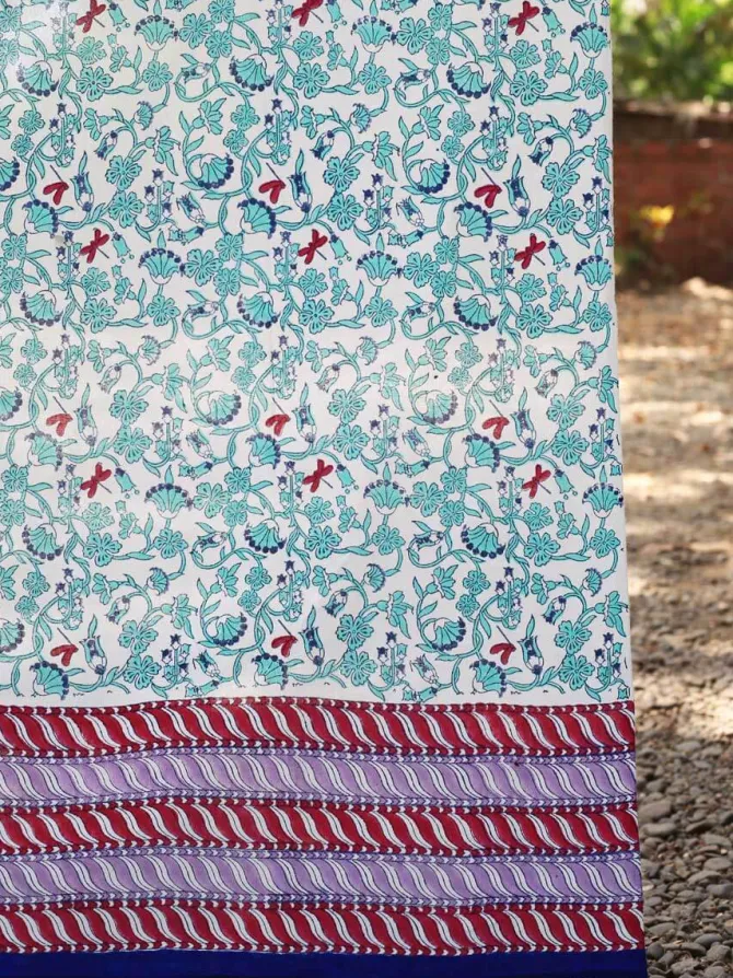 Firefly Block Printed Cotton Curtain