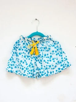Flamingo Dance Organic Cotton Block Printed Top & Shorts Set