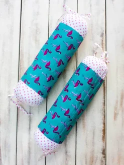 Flamingo Organic Cotton Infant Bolster Cover - Set of 2