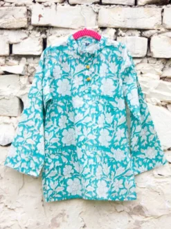 Floral Organic Cotton Long Kurta