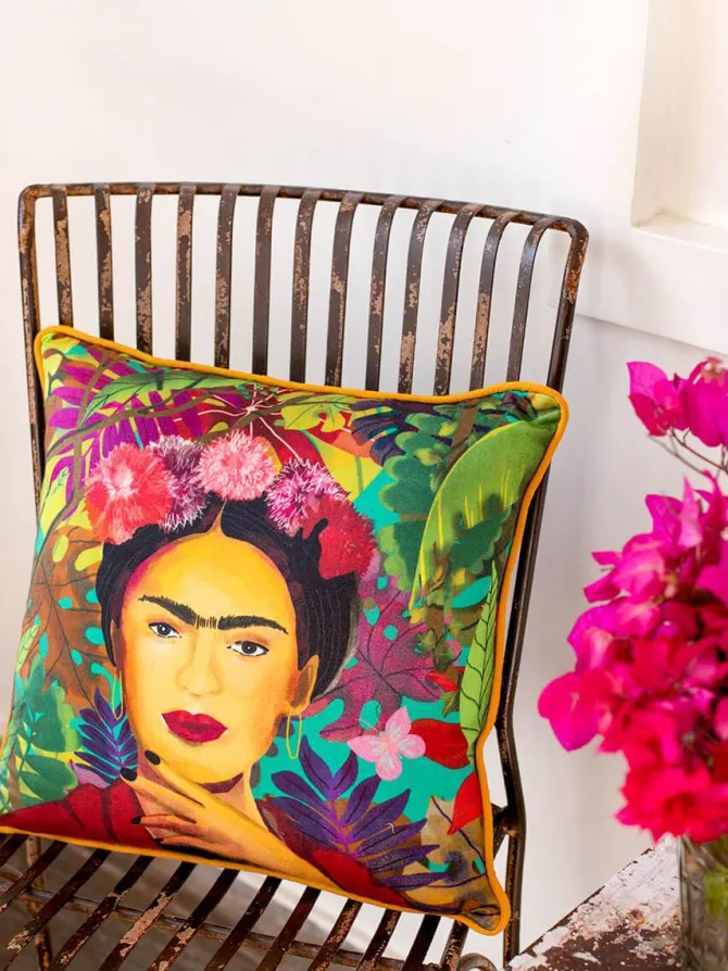 Freedom of Frida Cotton Cushion Cover - 16 Inch